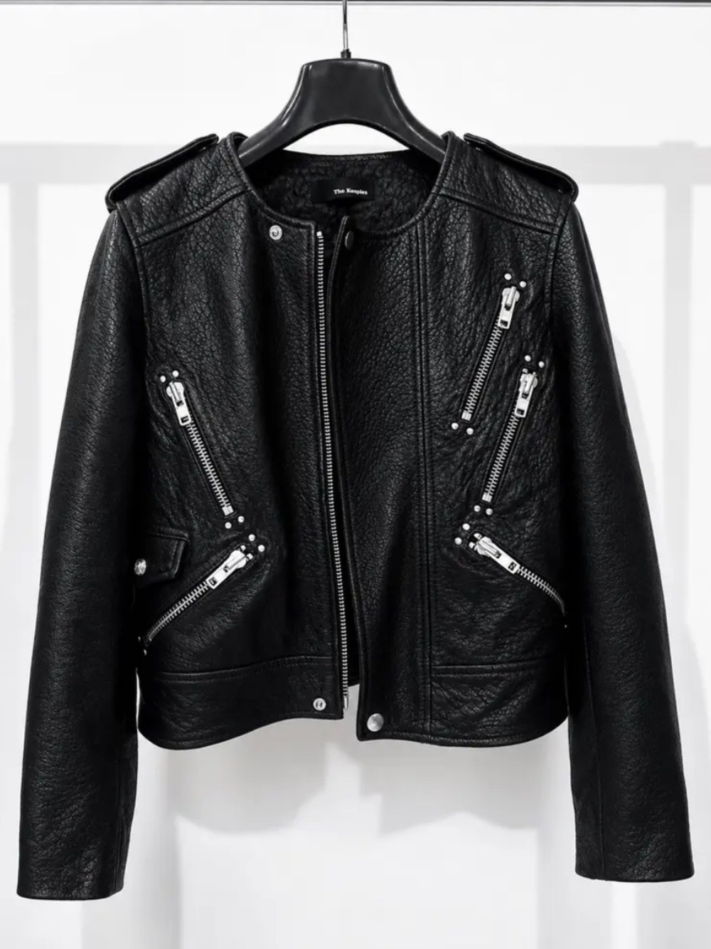 The Kooples Leather Motorcycle Jacket